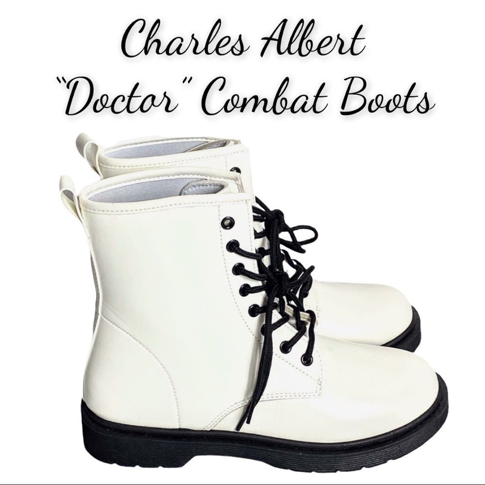 NWT Charles Albert White “Doctor” Combat Boots